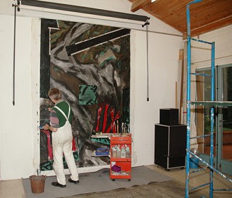 DESCRIPTION D'UN COMBAT DESCRIPTION D'UN COMBAT 62004 et reprise en Avril et Mai 2005toile libre de 3m de haut, par 2m de largeAcrylique sur toile polyester2004 et reprise en Avril et Mai 2005toile libre de 3m de haut, par 2m de largeAcrylique sur toile polyester