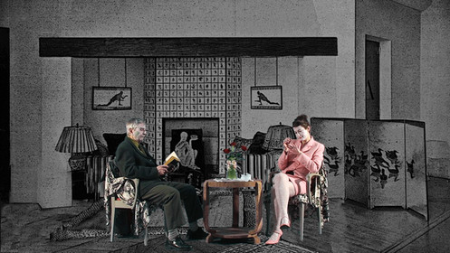 tournage du film LA CARTOMANCIENNEd'après la nouvelle de Karel Chapekpour l'exposition à l'Opéra de NantesCommissaire : Gérard-Georges Lemaireune incrustation