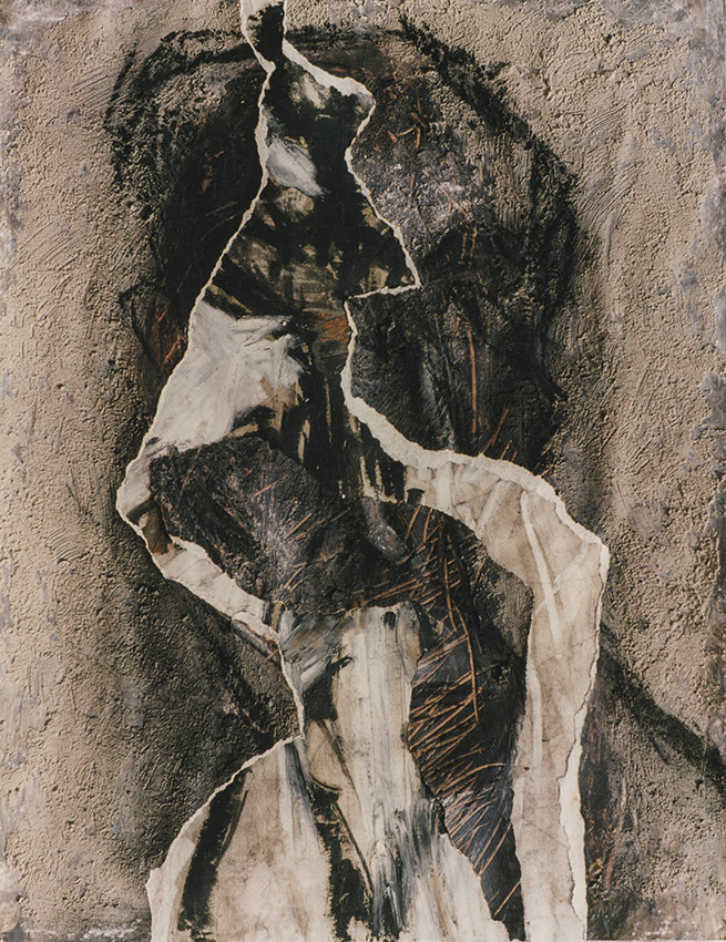 DESSINcollage, huile, craie65 x 5010  7  97 ( 5 )