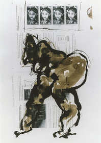 DESSINencre, brou de noix, pinceau, photocopie50 x 323  12  97 ( 17 )