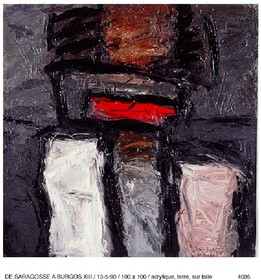 DE SARGASSE A BURGOS 13100 x 100acrylique sur toile 13 - 5 - 1990