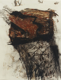 DERIVE  Acrylique, fusain, pigments, terre, poudre de marbre, bitume, graphite, sur papier7 - 8  - 199565 x 50