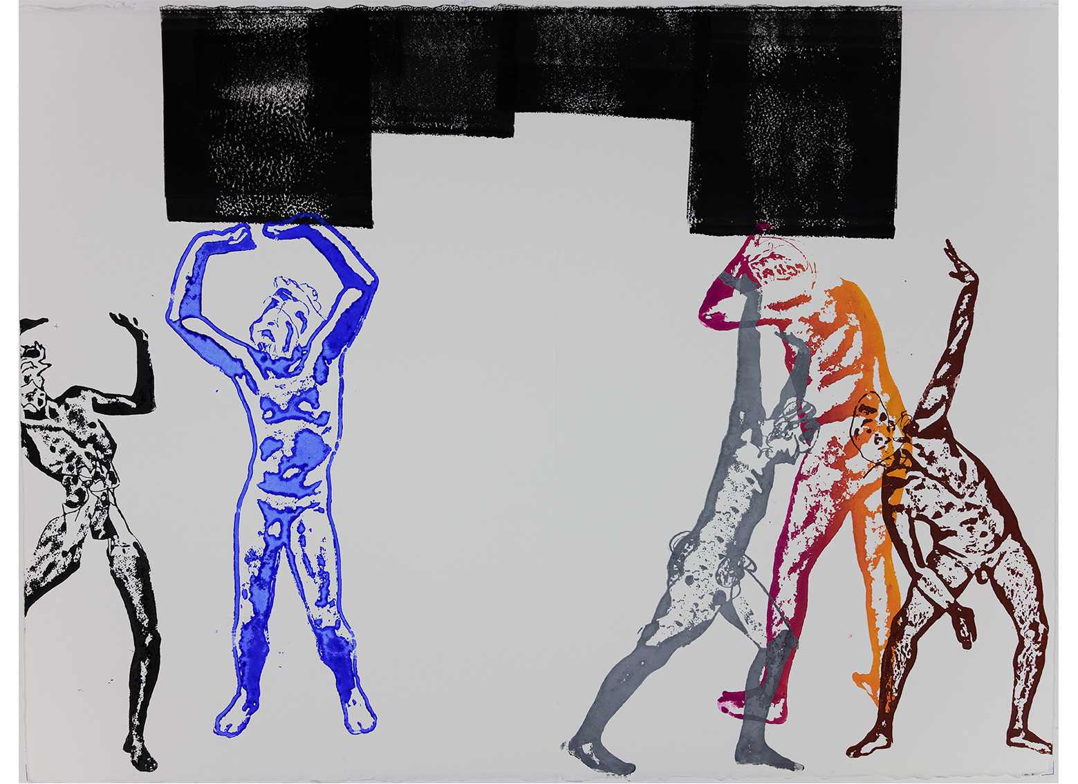 20 planches 55 x 77   papier pour eau forte   impression de lino gravures   encres Schmincke   impression au pied   Mai 2019