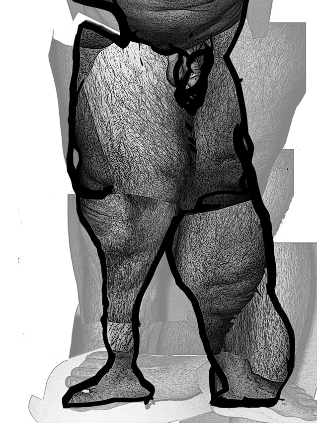 DE  CL   COMPOSITION 4 BASpalette graphiqueimpression jet d'encre2 fois  40 x 30