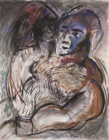 série A CORPS PERDUS : LES REGARDSpastel et craie sur papier162 x 1305  85