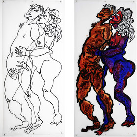 COUPLE COLONNE n° 14   FRANCOISE. F