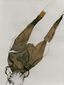 DESSINcraie huile, plume et encre, dessin découpé42 x 3020  10  97 ( 5 )