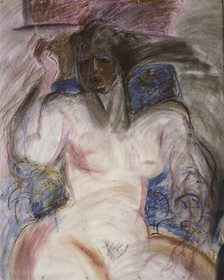 A CORPS PERDUS N° 2LA CIGARETTE (Michu )pastel et craie sur papier162 x 1304  85