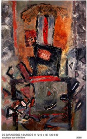 DE SARGASSE A BURGOS 2210 X 137acrylique sur toile libre30 - 8 - 1989