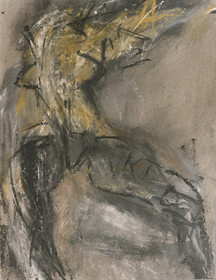 DESSIN DE NU AVEC MODELE50 X 654  92 ( 7 )craies Markal à l'huile sur papier recyclé