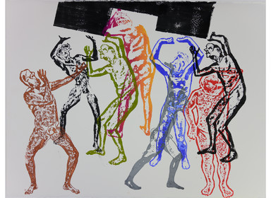 20 planches 55 x 77   papier pour eau forte   impression de lino gravures   encres Schmincke   impression au pied   Mai 2019