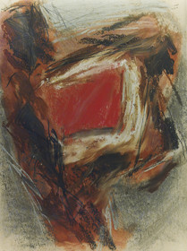 DE SARAGOSSE A BURGOS craies grasses, pigments, mines, papier65 x 501  90