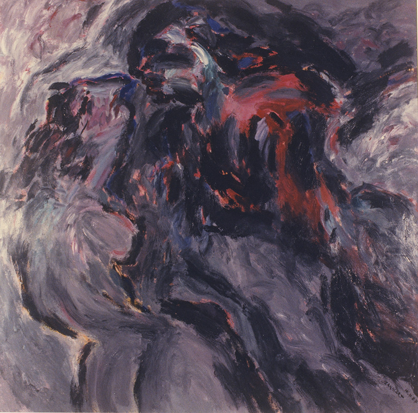 Description :LE BAISER DE LA PAIX 2acrylique sur toile210 x 21011  87