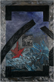 DESCRIPTION D'UN COMBAT 22004 et reprise en Avril et Mai 2005toile libre de 3m de haut, par 2m de largeAcrylique sur toile polyester