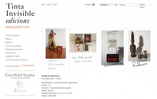 TINTA INVISIBLEJordi Cerdà & Claude JeanmartVoilé - Dévoilé   2012