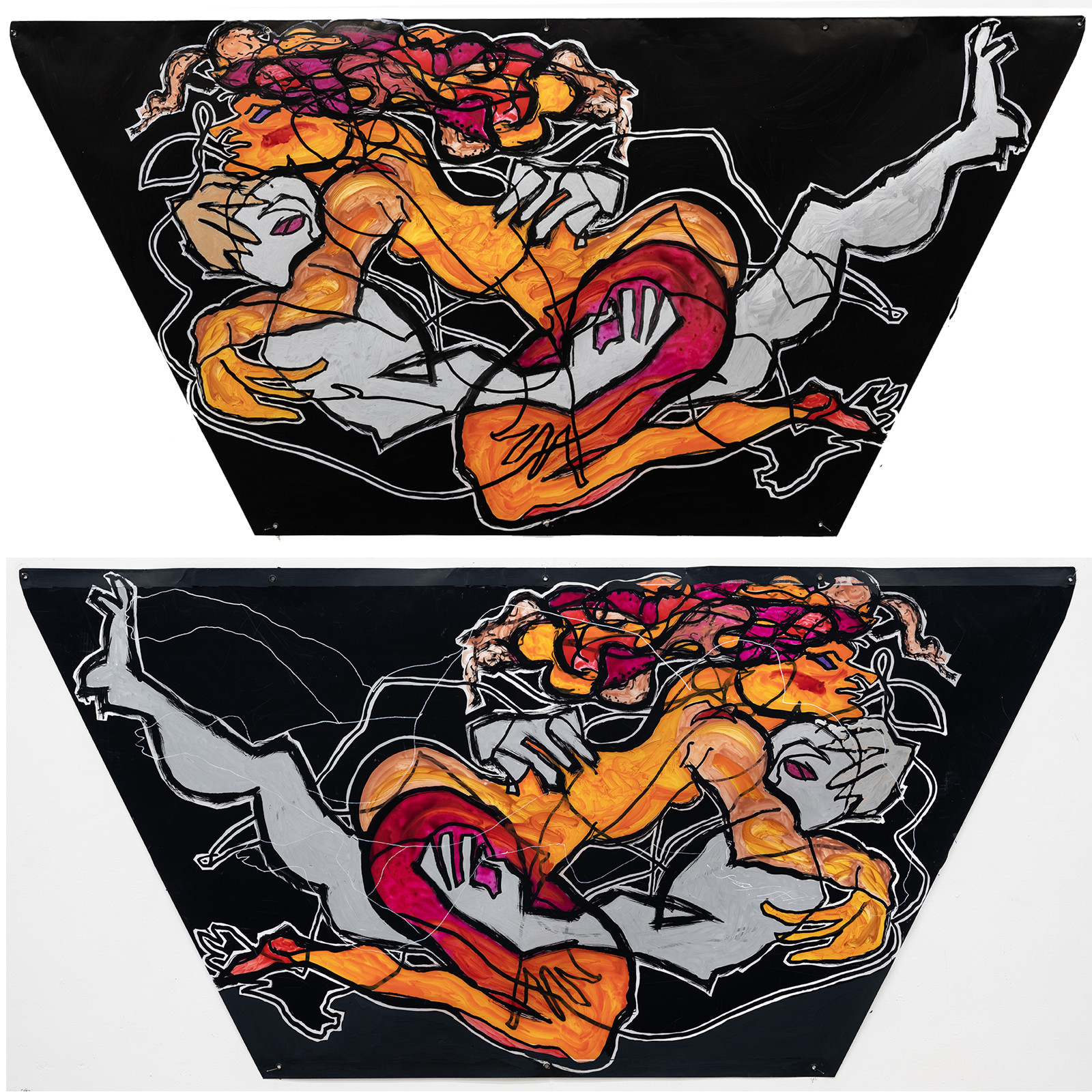 COUPLE COLONNE n°9   FABLe  Chapiteau du COUPLE COLONNEen haut le RECTOen bas le VERSO175 X 8815 - 03 - 2023