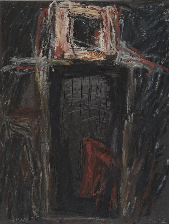 SARAGOSSE A BURGOS VI 8 - 1990acrylique, pigments, terre, mines, sur papier65 x 50