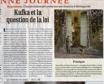 LA DEPECHE DU MIDIExposition KAFKA au Centre Bellegarde