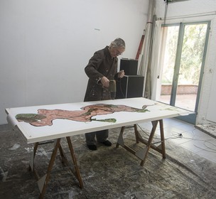 Le séchage, quand il est accéléré à l'aide d'un décaper thermique,provoque un certains nombres  d'effets de matière, et de variationdes couleurs.