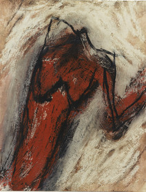 DERIVE  Acrylique, fusain, pigments, terre, poudre de marbre, bitume, graphite, sur papier16 - 8  - 199565 x 50