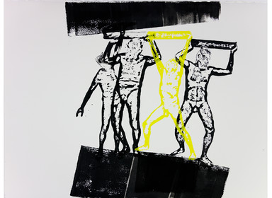 20 planches 55 x 77   papier pour eau forte   impression de lino gravures   encres Schmincke   impression au pied   Mai 2019