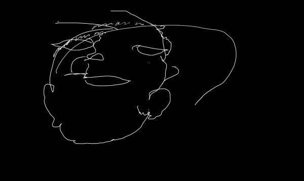 mon portrait par Martine réalisé sur palette graphique